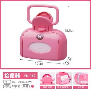 爱丽思 宠物拾便器 狗狗用品狗狗夹便器捡屎粪便清理 FN-160蓝色 小