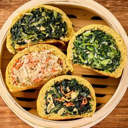 颂尚福 鲜菜菜团子粗粮杂粮包子窝头110g*8个早餐轻食速食加热即食