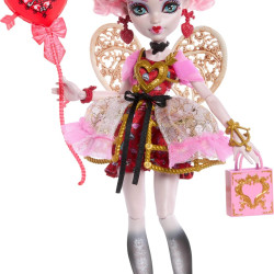 Monster High 惊悚甜心生日娃娃 丘比特·阿斯特里亚 粉红礼服 29cm含派对配饰