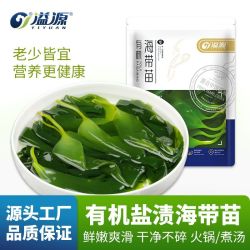 溢源 有机250g海带苗盐渍嫩苗新鲜0脂肪凉拌火锅非干霞浦食材商用