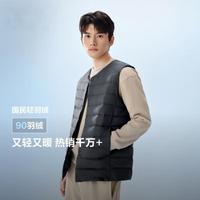 波司登 男短款鸭绒羽绒马甲