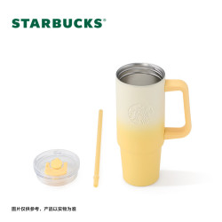星巴克 双饮口不锈钢杯900ml