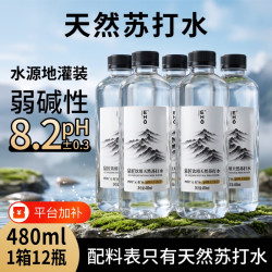 泉匠 EHO饮用天然弱碱性苏打水12瓶装无糖无气无添加0卡肪整箱夏季解渴