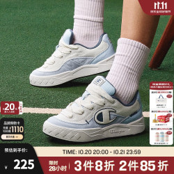 Champion 专用原子鞋帆布鞋女情侣休闲鞋面包情侣板鞋男运动鞋潮牌 浅蓝 37 (230mm)