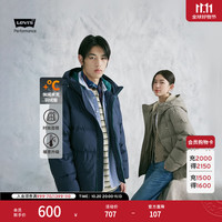 Levi's 26年秋冬新款情侣款美式复古休闲夹克羽绒服 深蓝色 L