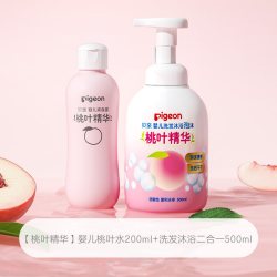 贝亲 桃叶精华婴儿洗发沐浴泡沫二合一 500ml*2