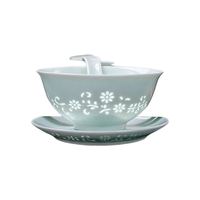 洛威 青瓷玲珑6英寸面碗 2个装