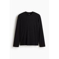 移动端：H&M HM男装T恤夏季时尚圆领柔软棉质宽松长袖上衣打底衫1029317