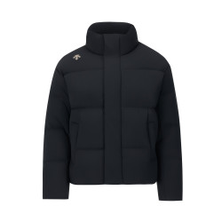 迪桑特 SKI STYLE系列防泼水HEAT NAVI锁温男士短款鹅绒面包羽绒服新品 黑色 2XL