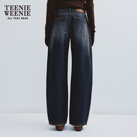 TEENIE WEENIE 刺绣香蕉裤 深蓝色 S 女士牛仔裤