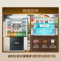 容声 战神572L双净双系统十字门嵌入式家用电冰箱一级能效冷藏冷冻