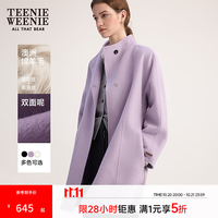 TEENIE WEENIE 小熊女装冬季双面绵羊毛外套