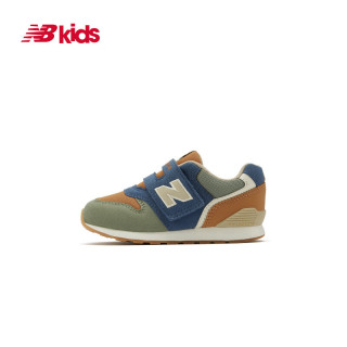 new balance BALANCE0-4岁婴幼童秋冬舒适百搭学步鞋996OG 草绿/土橘/深蓝 27.5 脚长16cm