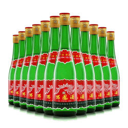西凤酒 绿瓶裸瓶省外版 45度 500ml*12瓶 整箱装 凤香型