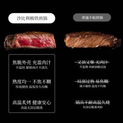 炊大皇 平底锅无氟涂层家用煎饼牛排不粘锅电磁炉专用小锅极铁煎锅