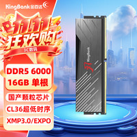 金百达 DDR5内存 银爵/黑刃/星刃  6000/6400/6800 台式机内存 游戏电竞马甲条  Deepseek硬件 黑刃6000
