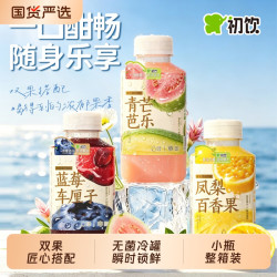 初饮 果汁饮料255ml*10瓶凤梨百香果车厘子蓝莓芭乐果汁小瓶装整箱