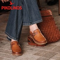 PIKOLINOS 派高雁秋季牛皮一脚蹬休闲鞋