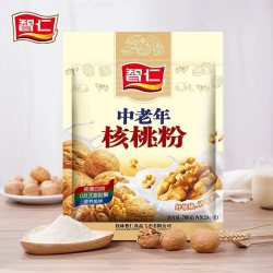 智仁 无添加白糖中老年核桃粉700g*2即食营养冲泡早餐食品冲调饮品