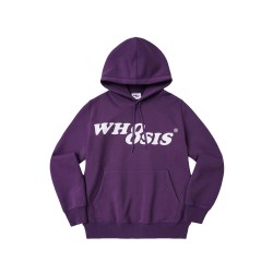 WHOOSIS 幻影logo套头帽衫上衣秋冬宽松简约男女校园