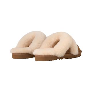 UGG 1174571CHE 毛茸平底包头拖鞋 栗色 39