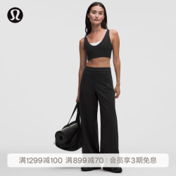 lululemon 丨Define Luon 女士加宽阔腿裤*亚洲版型 LW5JQ0A 黑色 S