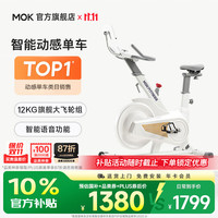 MOKFITNESS S10Ultra 智能磁控 冰川白 动感单车
