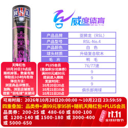RSL 经典系列 RSL4 羽毛球 4号 77速 12只装