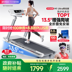 易跑 马拉松跑步机家庭用全折叠爬坡机静音健身器材M1 UItra小猎豹 马拉松Ultra燃动版/13.5°增强爬坡/RF-pro零重力减震