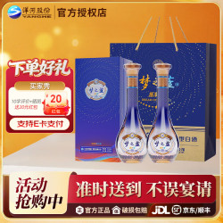 洋河 梦之蓝 乐享版 绵柔浓香型白酒 52度 500mL 2瓶