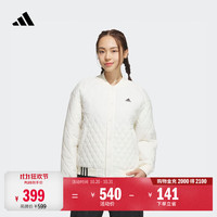 阿迪达斯 休闲保暖宽松立领运动棉服外套女装秋冬阿迪达斯官方轻运动