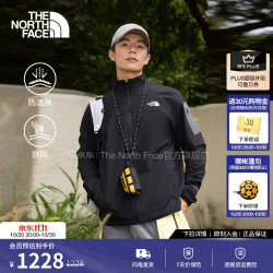 北面 棋盘软壳外套情侣款Tek Approach防风防泼溅舒适百搭26新品 JK3/宇宙黑/8DG2/男款 L