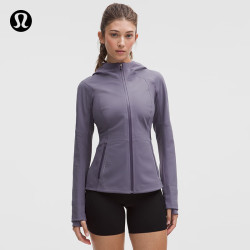 lululemon 丨Cross Chill女士运动夹克 拒水防风透湿 LW4CEGS 葡萄朦胧紫 S