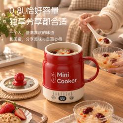 CEOMR 电热杯暖奶炖煮一体养生杯宿舍火锅神器一人小型预约电炖杯