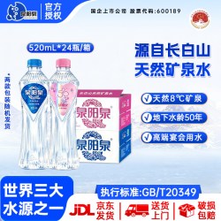 泉阳泉 长白山天然冷矿泉水520ML*24瓶宴会宴请婚礼