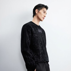 杰克琼斯 杰克·琼斯 满印针织衫男士毛衣 E40