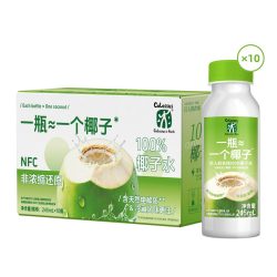 COLOSSUS 巨人农场100%椰子水椰子果汁NFC电解质饮料适合孕妇小孩整箱10瓶