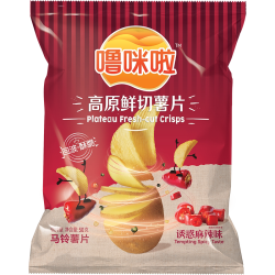噜咪啦 鲜切薯片 麻辣味 膨化食品