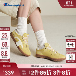 Champion 冠军飘带德训鞋26秋季女百搭浅黄 37
