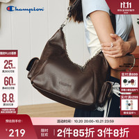 Champion 冠军单肩包26秋季女大容量复古腋下包深棕 MIC