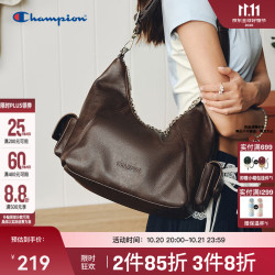 Champion 冠军单肩包26秋季女大容量复古腋下包深棕 MIC