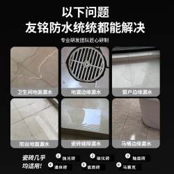 友铭 卫生间专用防水胶补漏裂缝渗水厨房透明浴室瓷砖地面免砸砖300g
