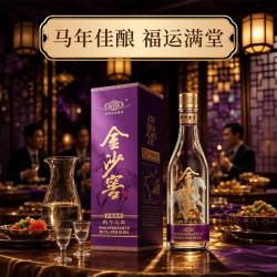 金沙窖 金沙 马年限定 53度酱香型白酒 500mL礼盒装