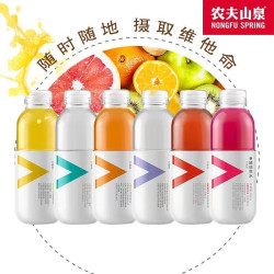 农夫山泉 维他命水500ml力量帝柠檬柑橘多口味营养素尖叫饮料