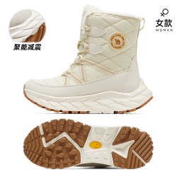骆驼 雪绒户外雪地靴女款新款冬季厚底登山靴子防寒加绒保暖徒步鞋