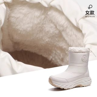 88VIP：骆驼 户外雪地靴女款冬季登山靴防滑东北防寒防水加绒保暖棉鞋