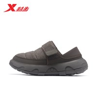 特步 一脚蹬魔术贴保暖休闲鞋