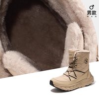 移动端：骆驼 2026新款加绒雪地靴男女冬季登山靴防滑防寒防水加绒保暖棉鞋
