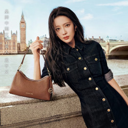 MICHAEL KORS 迈克高仕MK Sammy 女士小号腋下包斜挎包 牛皮棕  230 小号