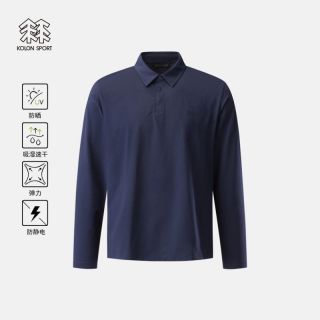 百亿补贴：KOLON SPORT 韩版可隆/KOLON SPORT 26年男士休闲商务POLO衫长袖T恤TLTBX26101